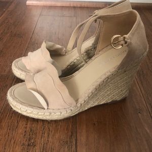 Marc Fisher nude wedges